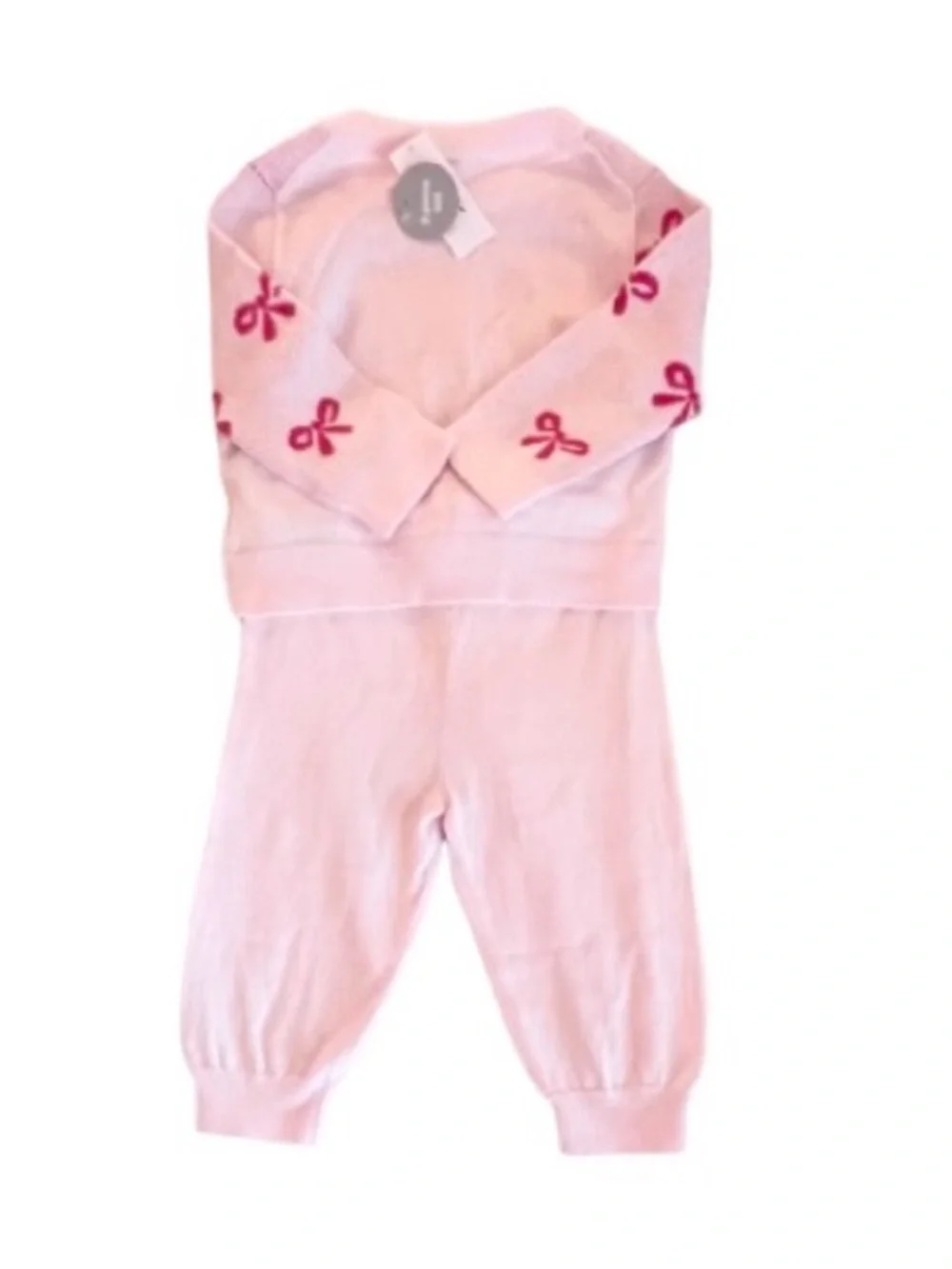 🆕-GAP Baby Bow Knit Sweater Set. Size: 6-12mo